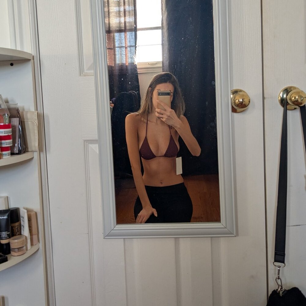 Zara Rhinestone Triangle Bikini Top - Picture 4 of 4